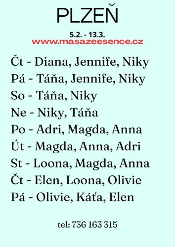 út -pá 3.-6.3. Nová Jenifer